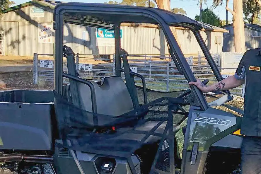 This green Polaris Ranger was stolen on Sunday evening. PHOTO: Forbes Show