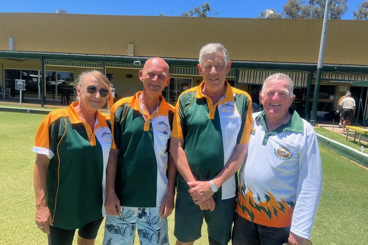 Minor fours winners Ange Dwyer, Jason Howell, Billy Cowell and John Gorton. PHOTO: Tara Shaw