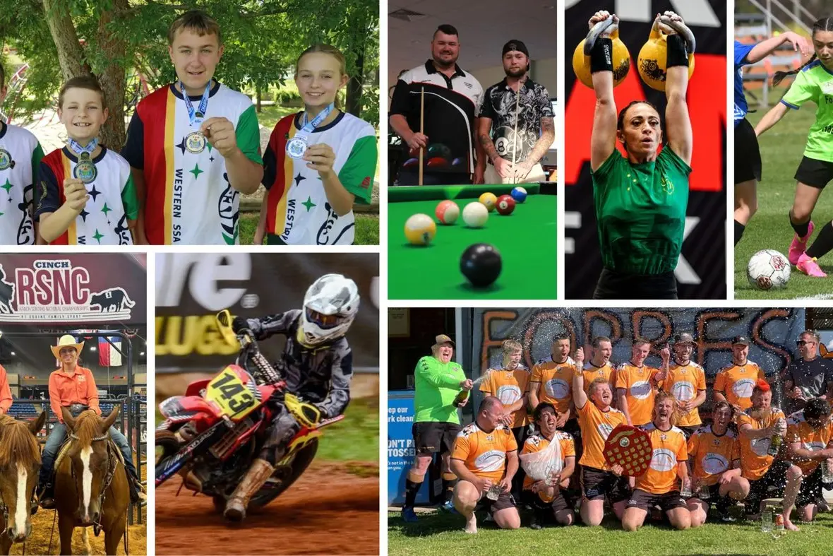 Just a few of the SOYA 2024 nominees are (clockwise from top left) Bedgerabong Public School\\'s relay team, Kailab Tyne, Haylee Redfern, Josie Mckenzie, Forbes Foxes, Hayden Duggan and Shane and Bella Davie.