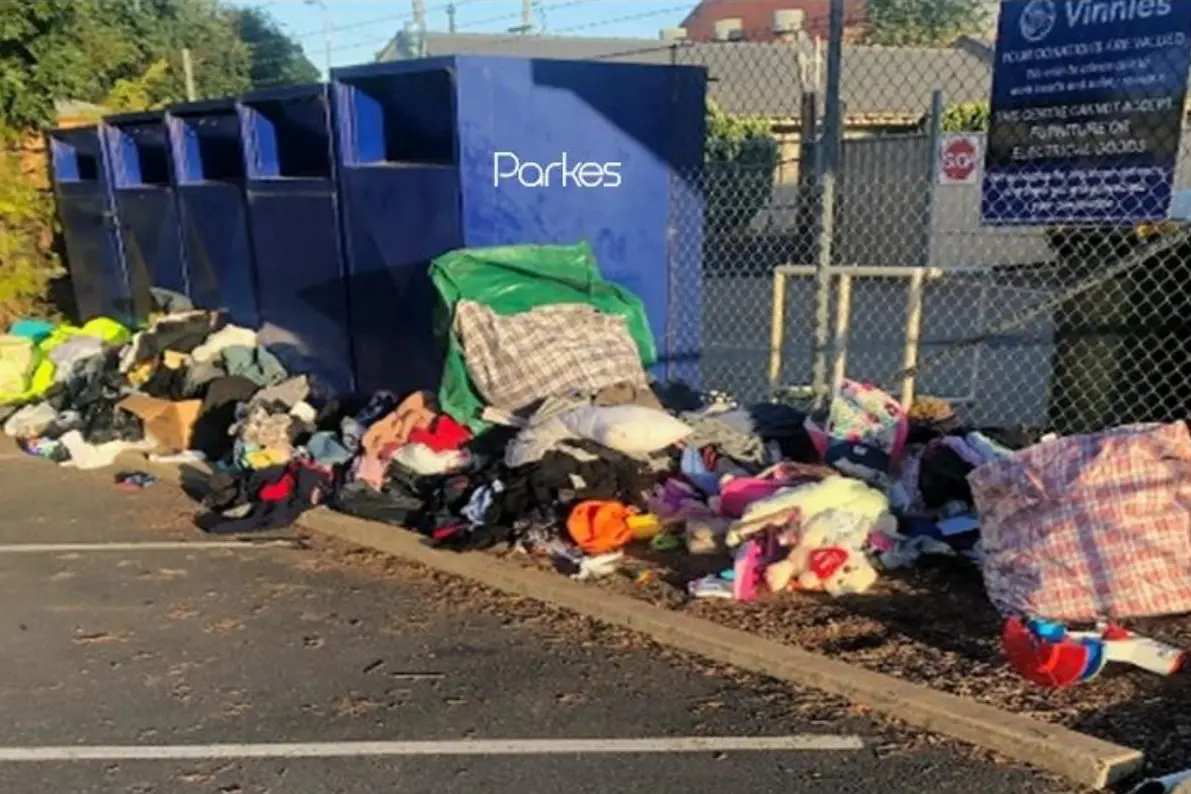While donations to St Vincent de Paul are appreciated, it\\'s disheartening when volunteers are faced with a mess like this. PHOTOS: Supplied