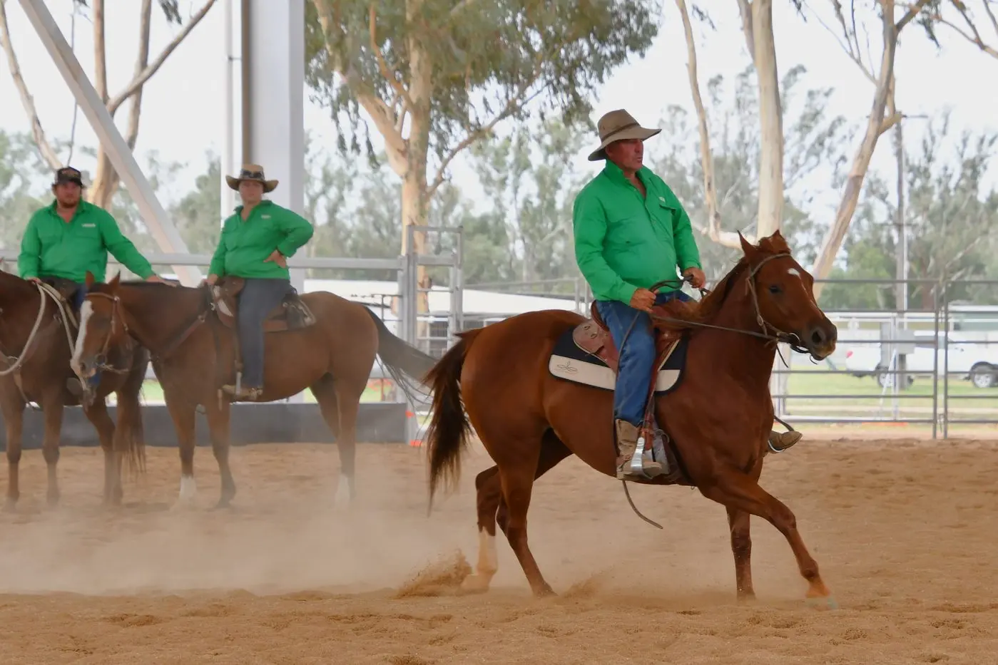 Wayne Molloy tries out the cloverleaf pattern. PHOTOS: Jenny Kingham