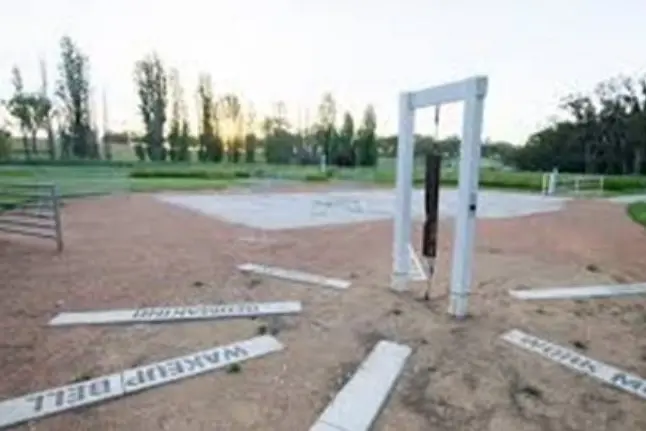 The Fairbridge Farm bell is currently in the memorial park. PHOTO: Cabonne Council papers