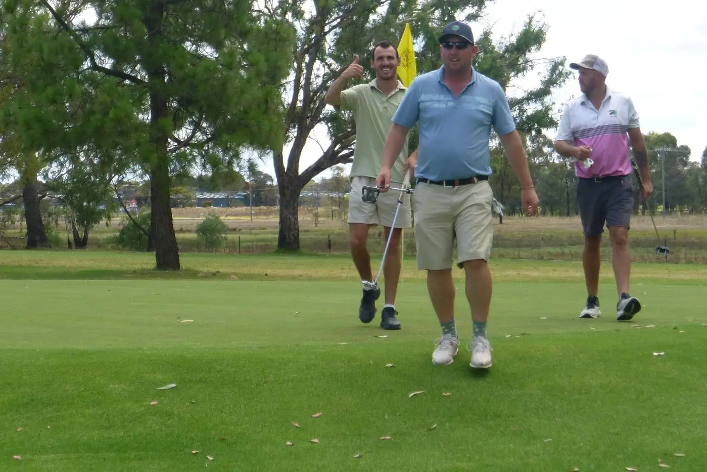 Jake Shaw, Jake LeBrocque and Jesse Hamilton enjoying their golf. PHOTO: Short Putt