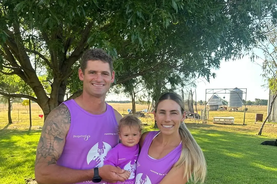 Jake and Joelene Grace are Running for Premature Babies after their daughter Indi was born early. PHOTO: Supplied