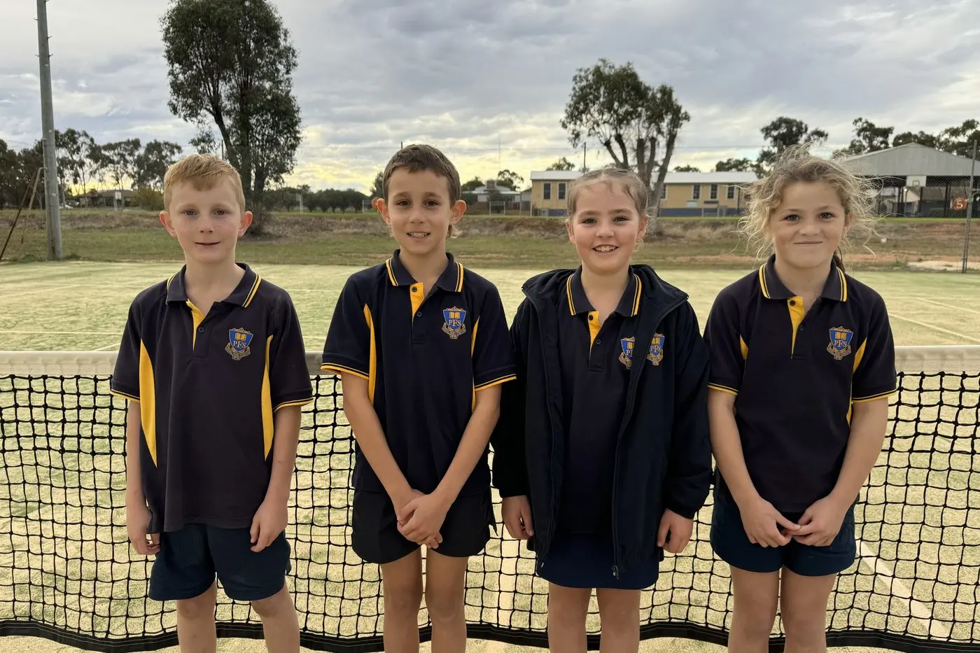 Forbes Public Schools tennis team members Lachlan, Will, Ivy and Charlie. PHOTO: Supplied