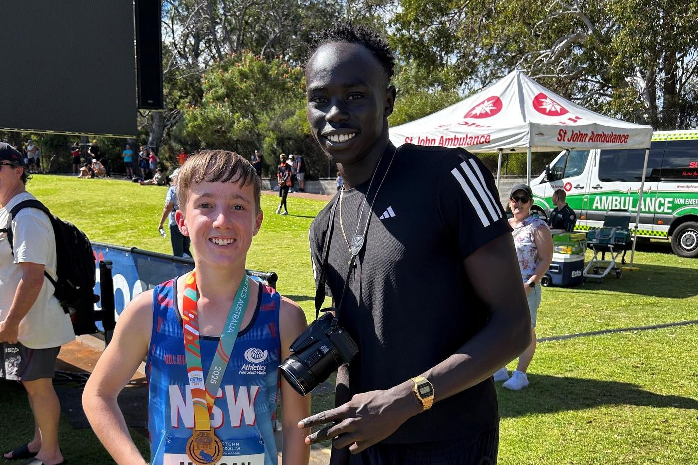 Toby breaks records and meets idol at nationals