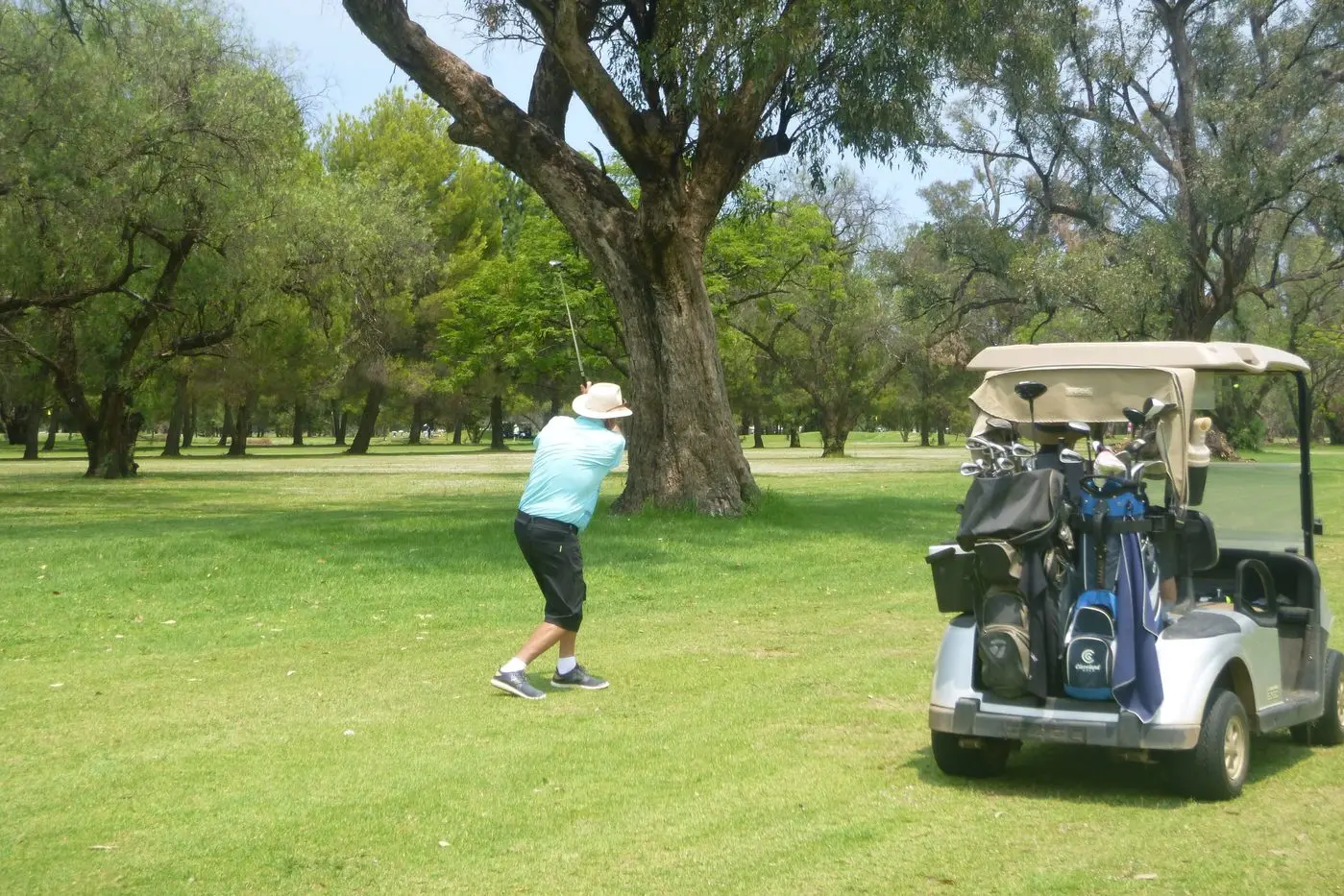 Peter Grayson enjoying his golf in the Monthly Medal. PHOTO: Short Putt