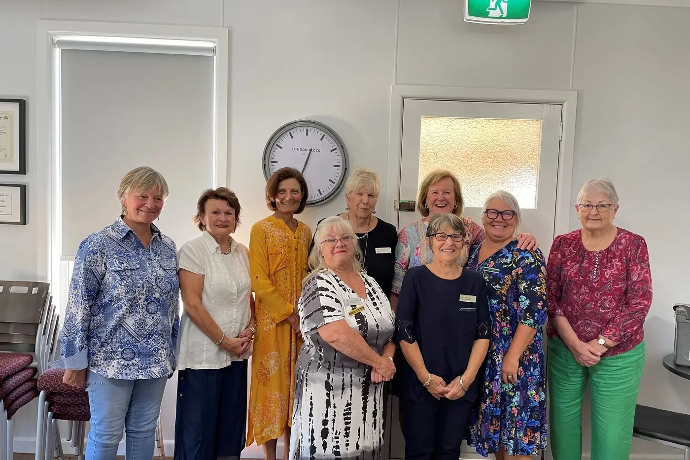 Carol Blackwood, Helen Watchorn, Jeanine Gibby, Kay Jones, Di Agustin, Alison Cleary and Judy Smith.\\nFront- Sharon Radwick and Irene Sharp
