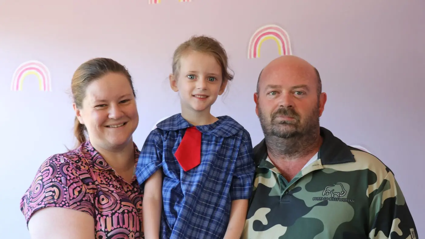 First day of kinder at Forbes North Public School