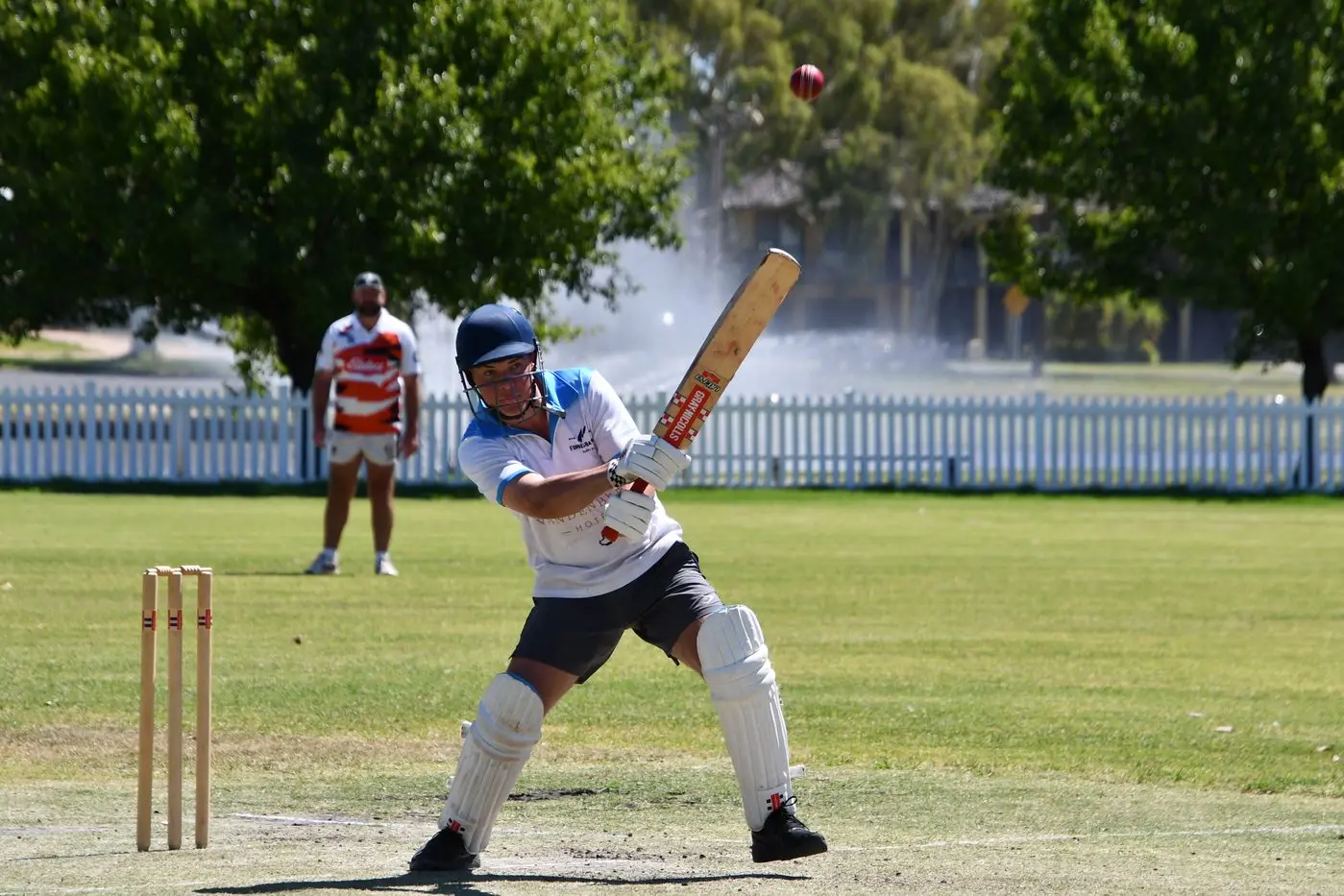 Tom Whitty in bat for the Forbes Battapi in Saturday\\'s Forbes and District cricket competition.