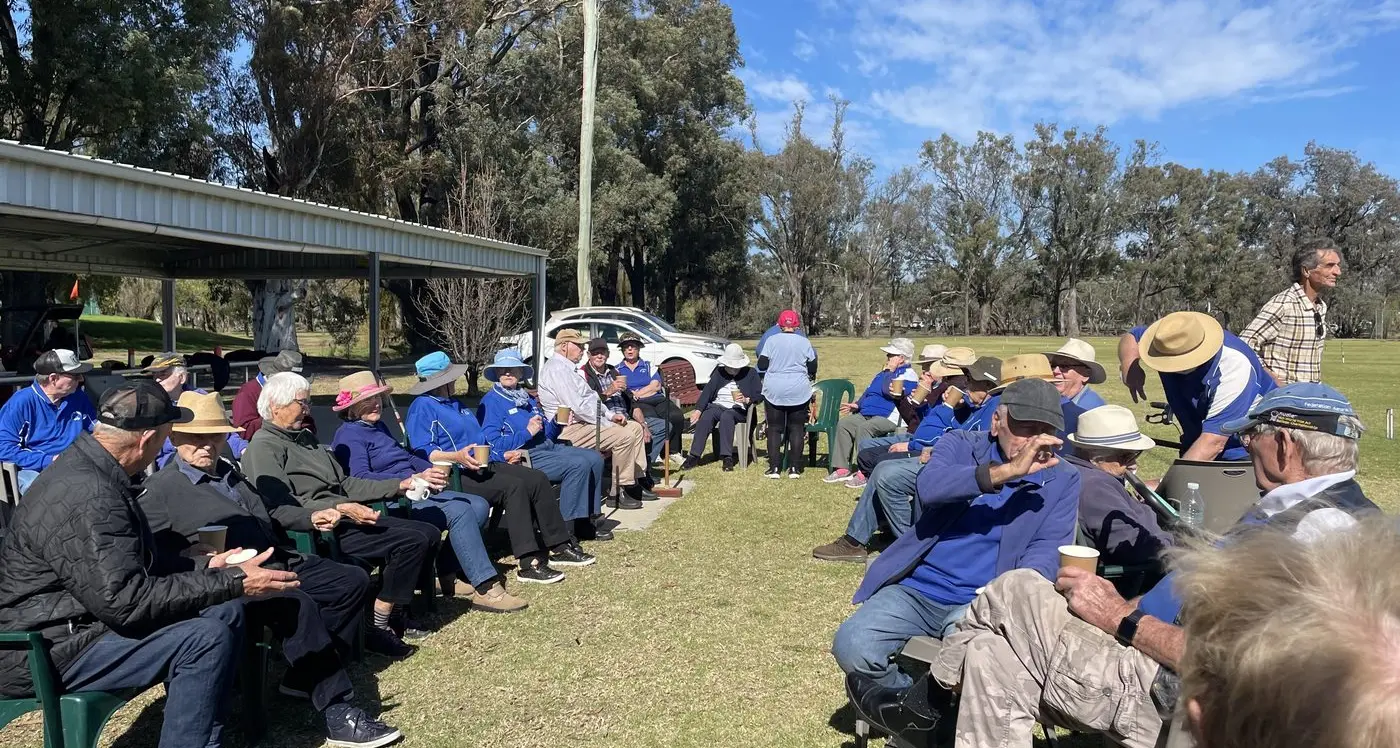 Sunny Saturday a great day for croquet