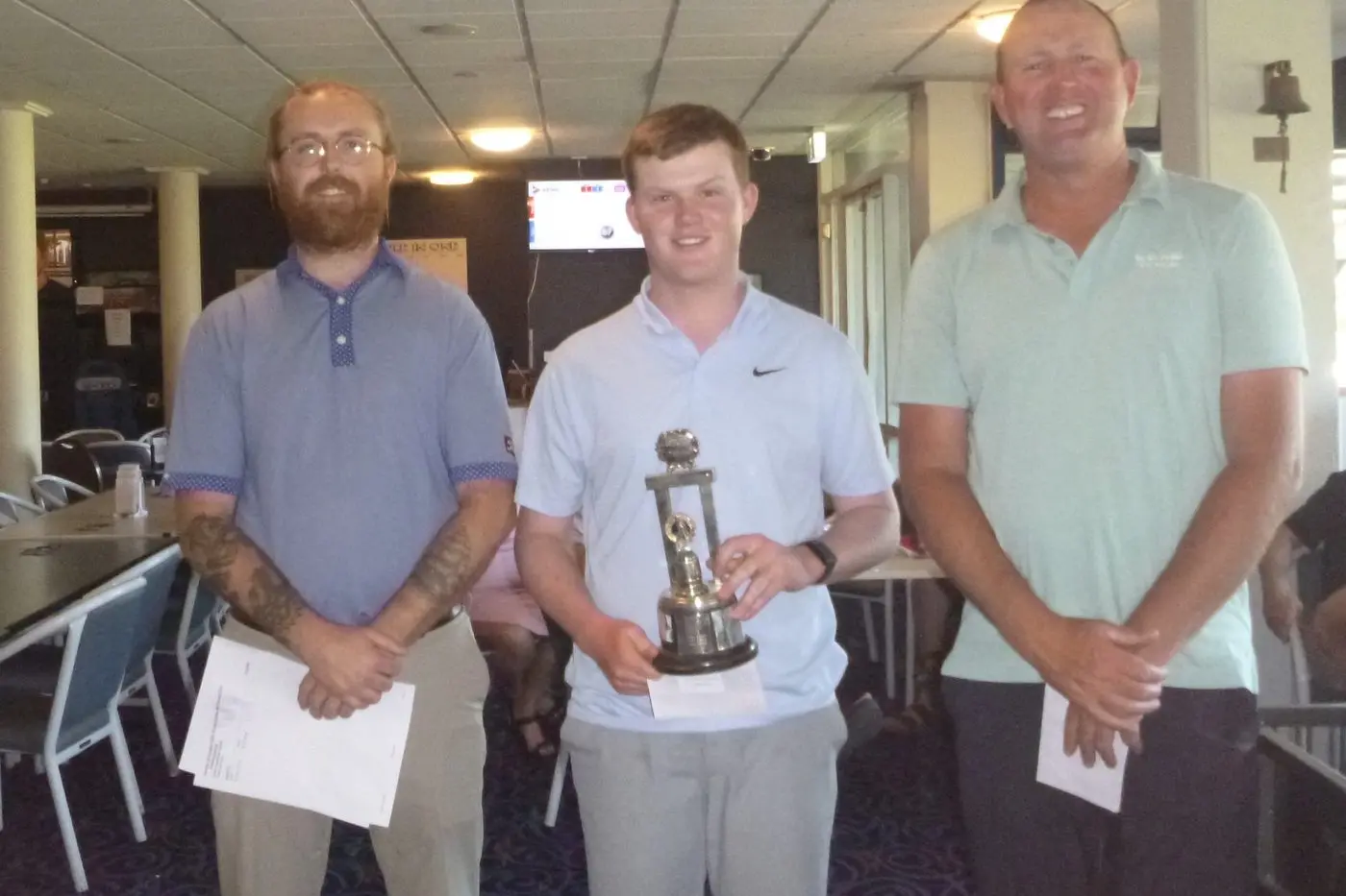 Winner of the Junior Scratch and the A-Grade Handicap was Reggie Murray. PHOTOS: Short Putt