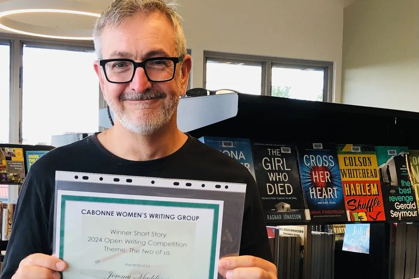 Jeremy Maddison won the 2024 Open Writing Competition. PHOTO: Central West Libraries