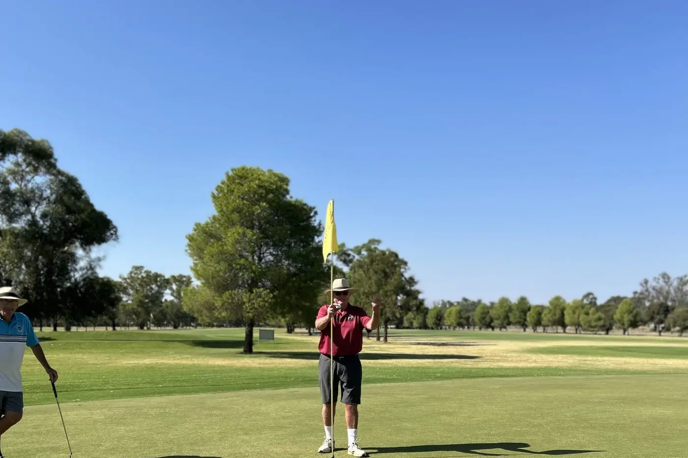 Ian Hendry landed a hold in one on the first hole at Forbes in last Thursday\\'s veterans golf. PHOTO: Supplied