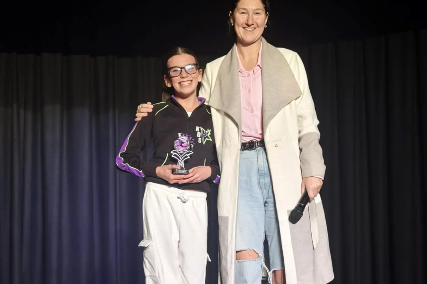 Brooke Matthews was presented with the 12 years Encouragement Award by adjudicator Tess Howieson. 