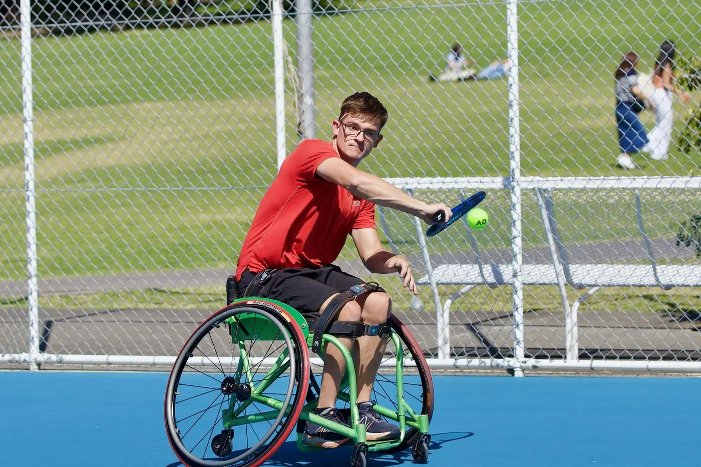 Anderson Parker won the Australian Wheelchair tennis national championships. PHOTO: Patrick Jensen City Community Tennis