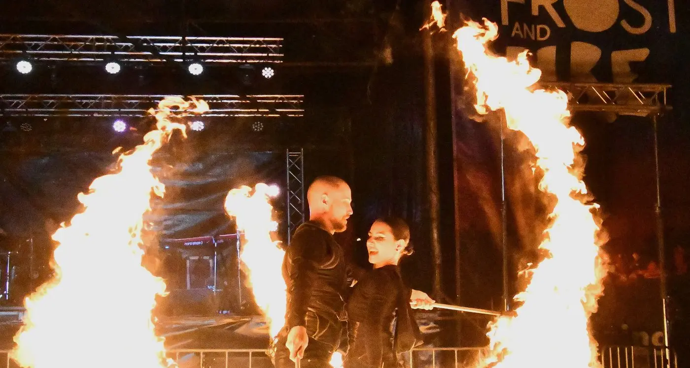 Fire show wows Frost and Fire crowd