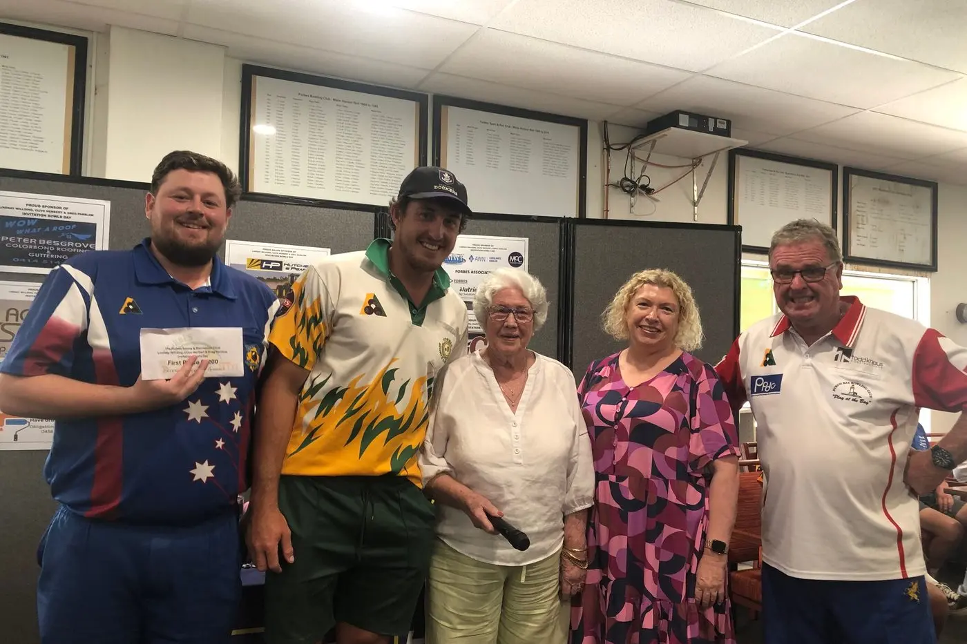 Winners Blake Bradley, Mitch and Scott Andrews. PHOTO: Tara Shaw