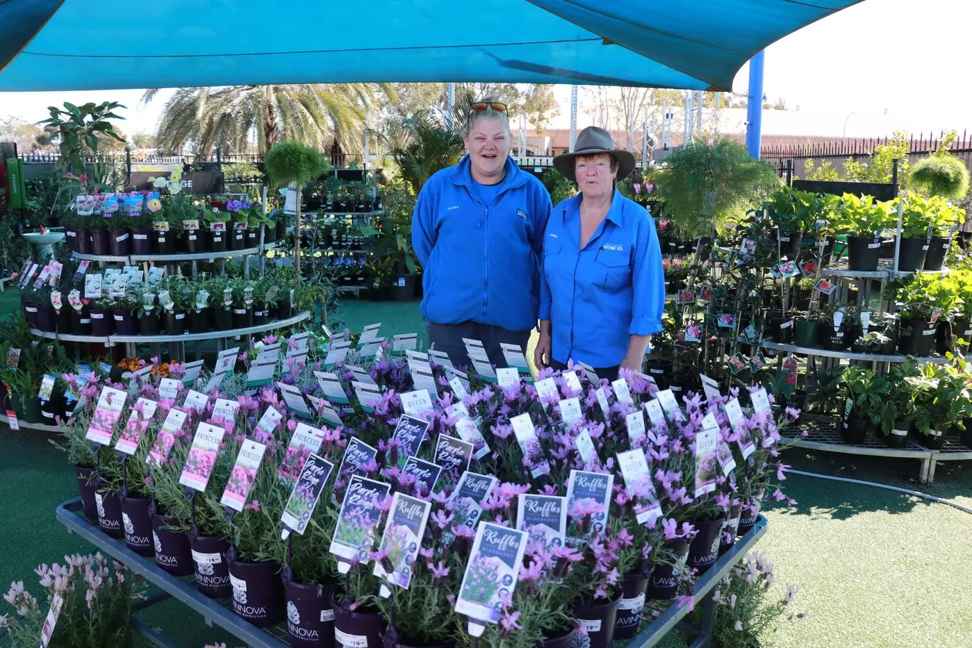 Melissa Shaw and Marg Sterling will help you find what you\\'re looking for in the garden centre.