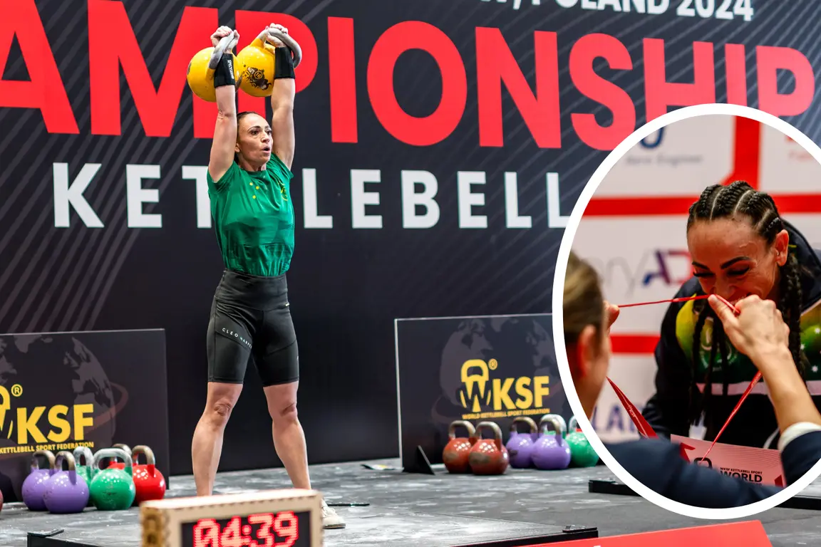 Haylee Redfern has won four gold medals and set a world record at the 2024 world kettlebell championships. Pictures supplied