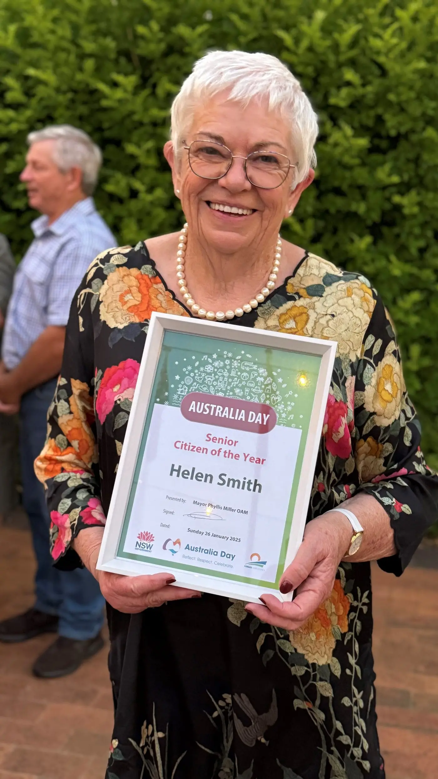 Our 2025 Senior Citizen of the Year is Helen Smith.