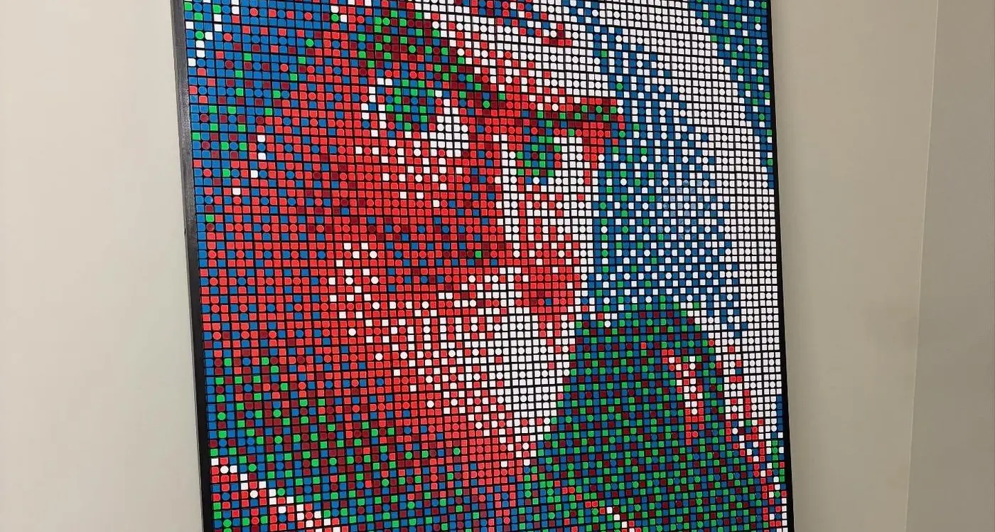 Angus transforms his speed cubing talents into portrait of Elvis