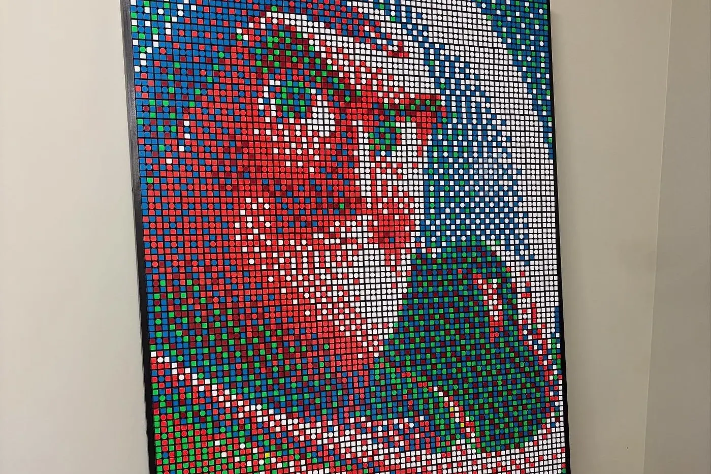 Angus Hannelly attempted three other murals before trying the portrait of Elvis - this one of Buzz Lightyear being his hardest. PHOTO: Supplied