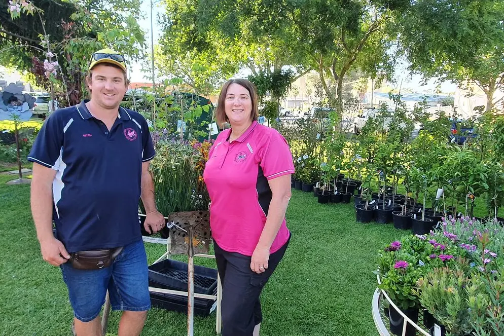 Mitch and Leanne Miles, from Dirty Gloves Nursery at the October 2024 Homegrown Parkes event. PHOTO: Supplied