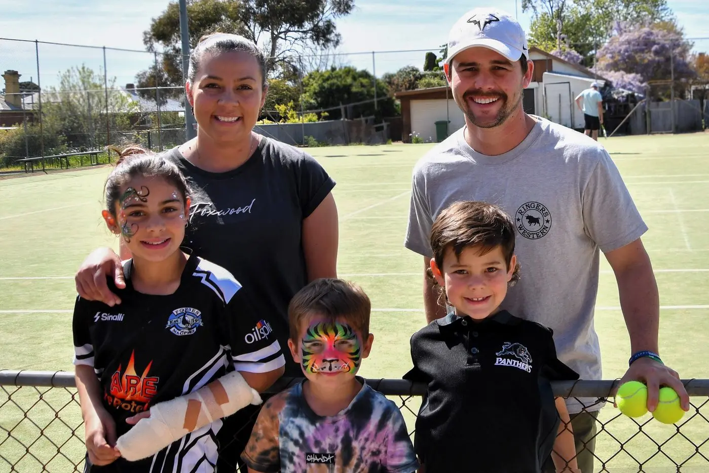 Isla, Nikki, Louie, Leo and Mitchell Doyle. PHOTOS: Jenny Kingham