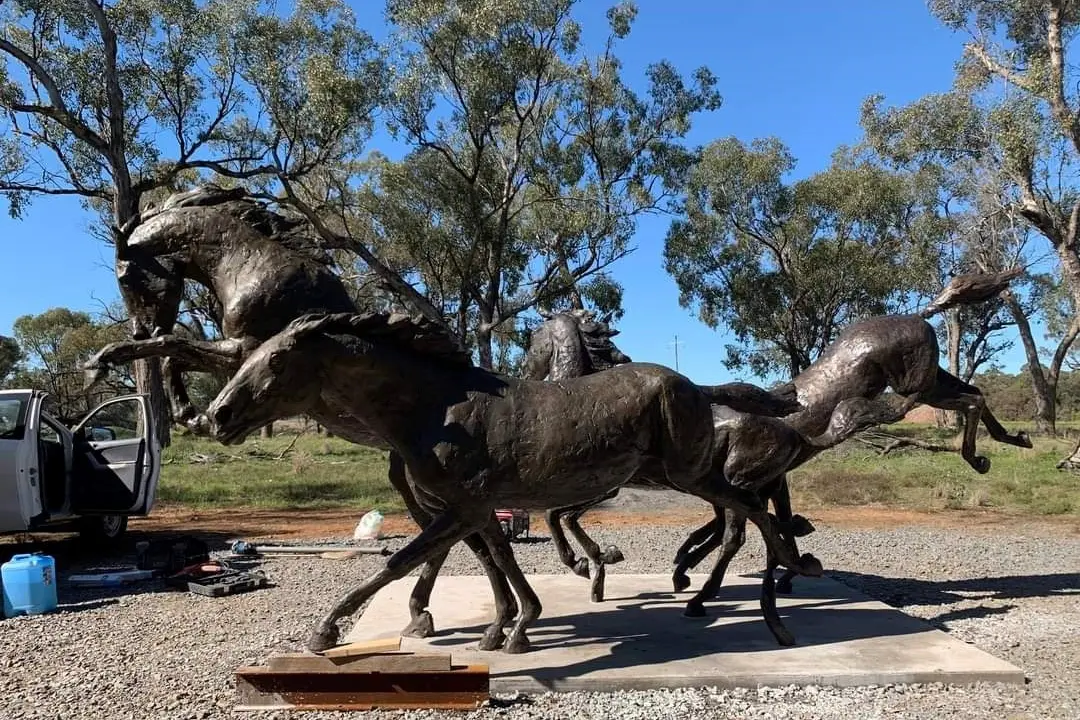 Brumbies Run is the final addition to the Sculpture Down the Lachlan art trail. Picture supplied