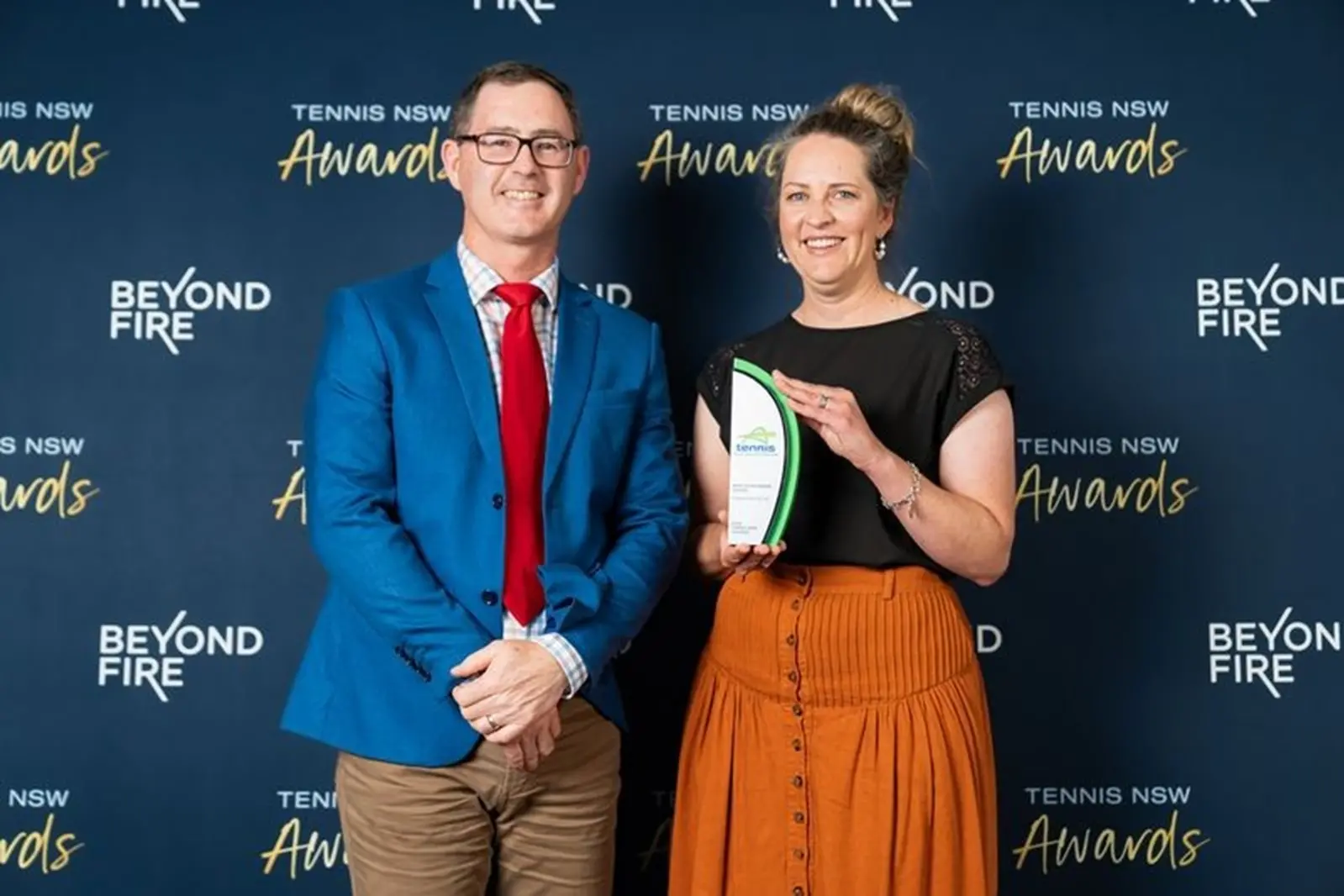 <p>Liam and Tiffany Skinner at the 2025 NSW Tennis awards. </p>\\n
