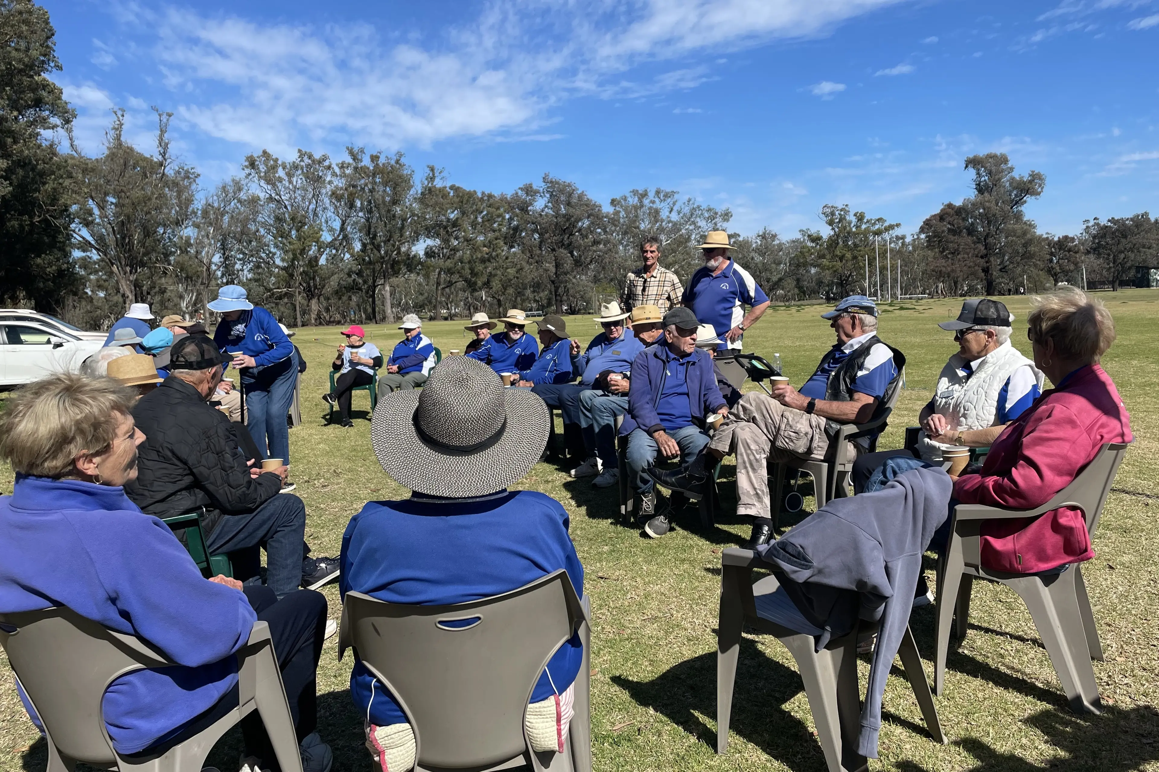 <p>In Summer, Forbes croquet starts at 9am with arrival by 8.45 am to get names in the draw. Then stay for a cuppa and chat. </p>\\n