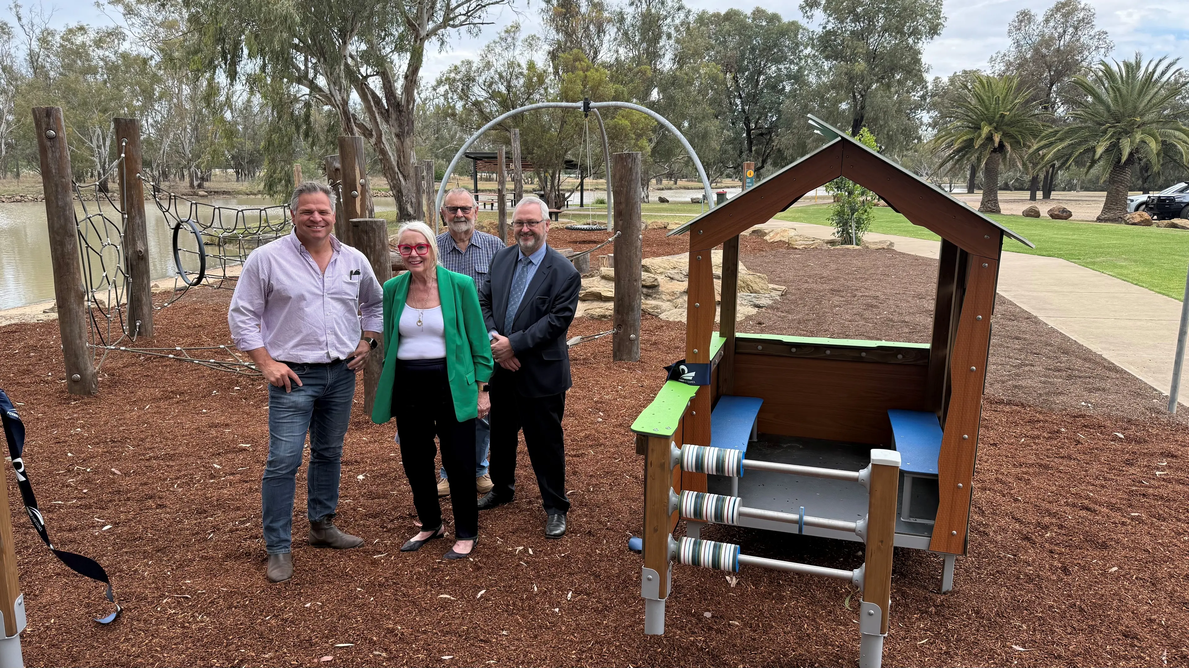 Improved playground now open at ski dam