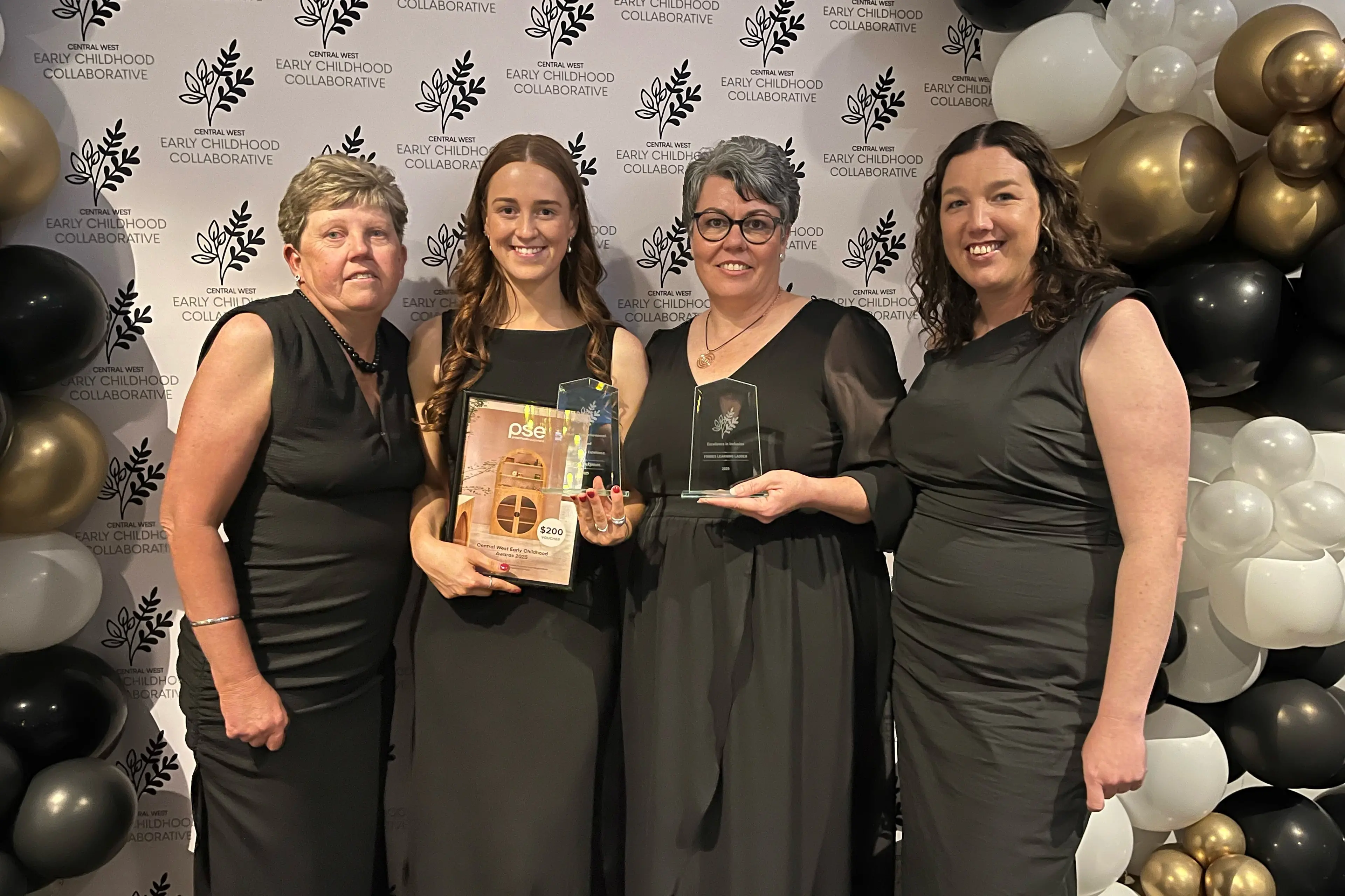 <p>Cathy Lawler, Elly MacKinnon, Jodie Dukes, Jackie Lord from Forbes Learning Ladder. </p>\\n