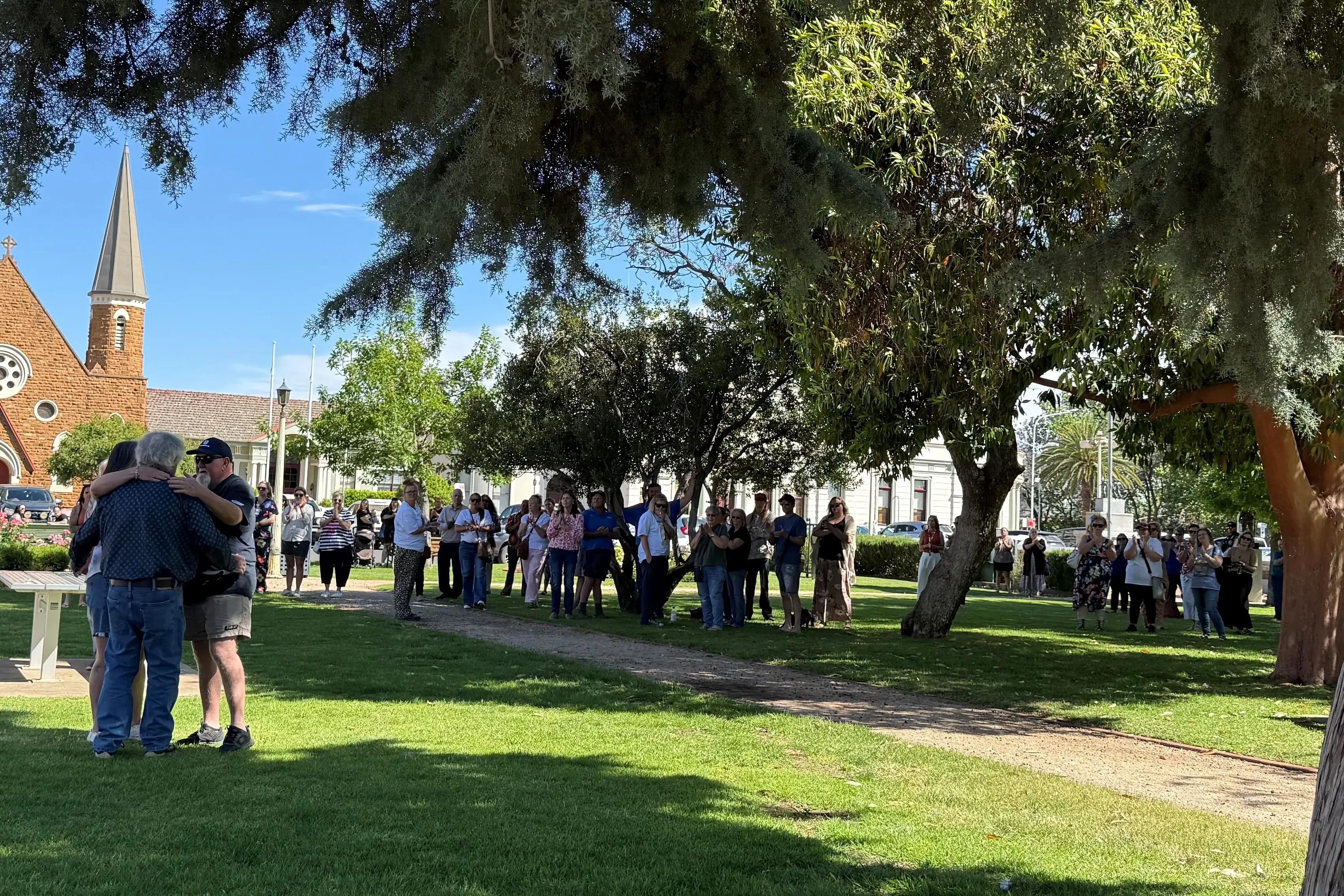 <p>Community members gathered in Victoria Park on Friday morning, in support of Molly Ticehurst\\u2019s family. </p>\\n