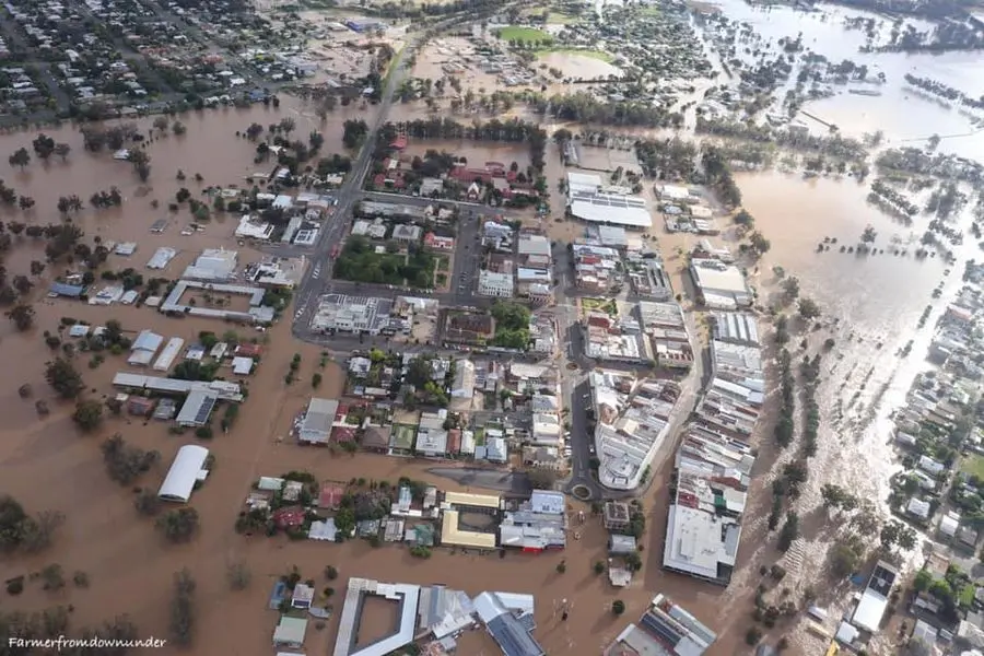 <p>The 2022 floods inundated Forbes homes and businesses. PHOTO: Farmer From Down Under</p>\\n