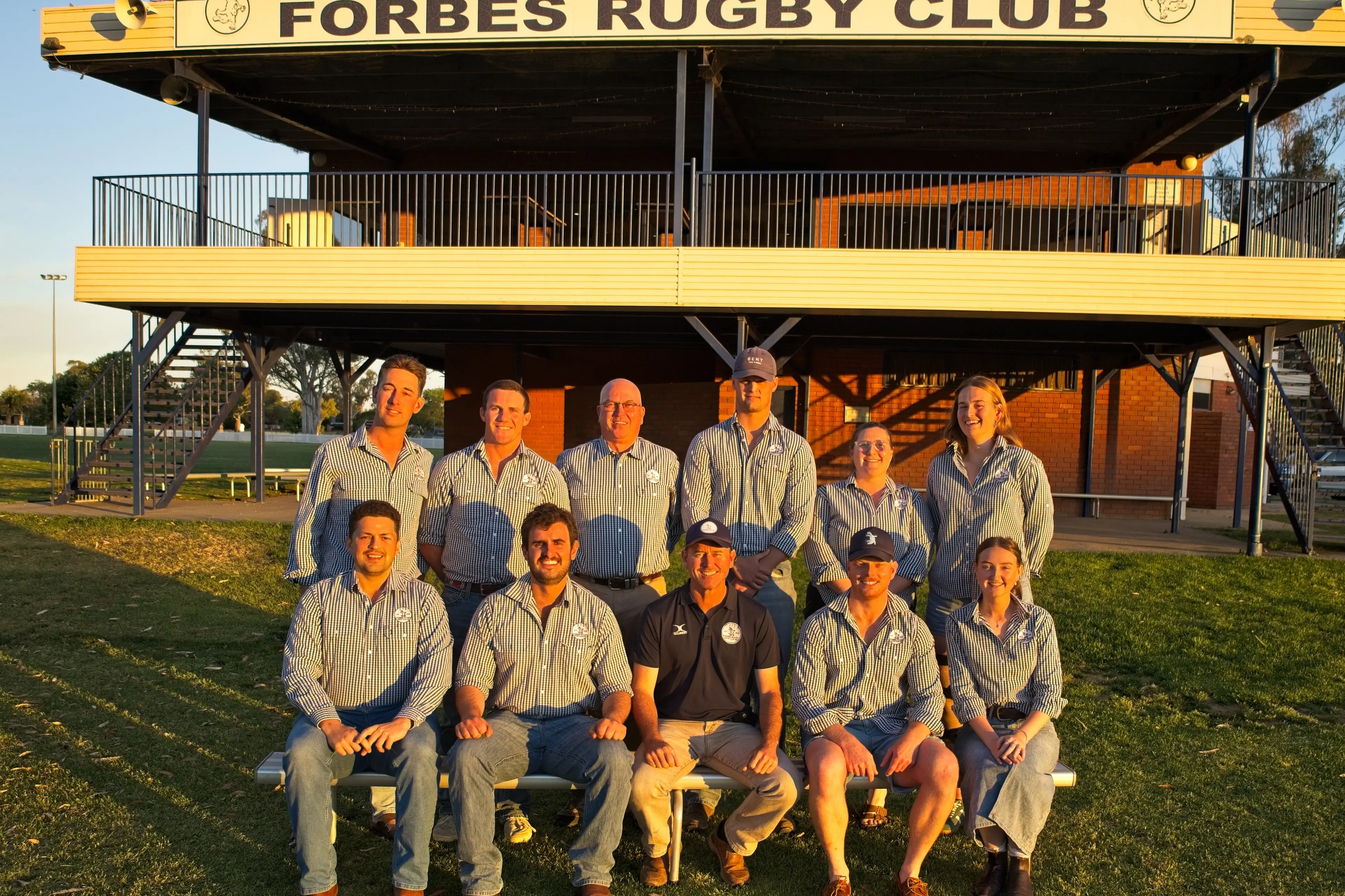 <p>(Back) Social secretary Sam Mackay, vice president management Sam Parish, president Wayne O\\'Neill, registrar Jack Cole, bar manager Caitlin James, secretary Lily Boyd (front) treasurer Oliver Patterson, ground manager Sam Cox, vice president facilities and development Randall Grayson, merchandise manager Elliott Parker, and media officer Siobhan O\\u2019Malley. </p>\\n