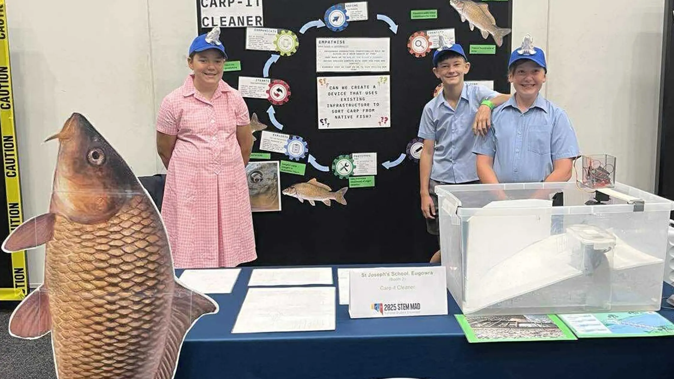 St Josephs' students create carp-sorting machine