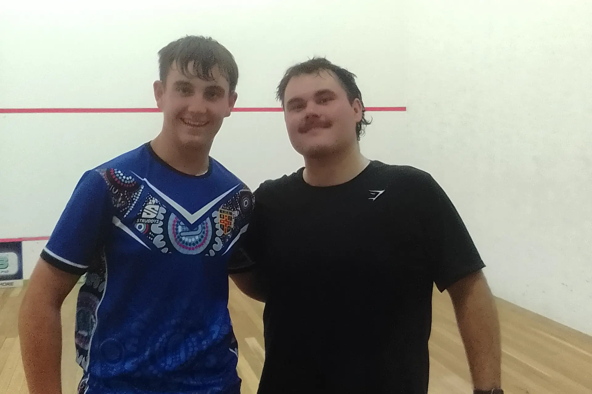 <p>Will Markwort and Cam Toole post-match as Summer social squash continues. </p>\\n