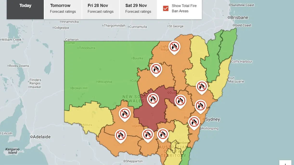 Country schools closed as fire danger rated catastrophic