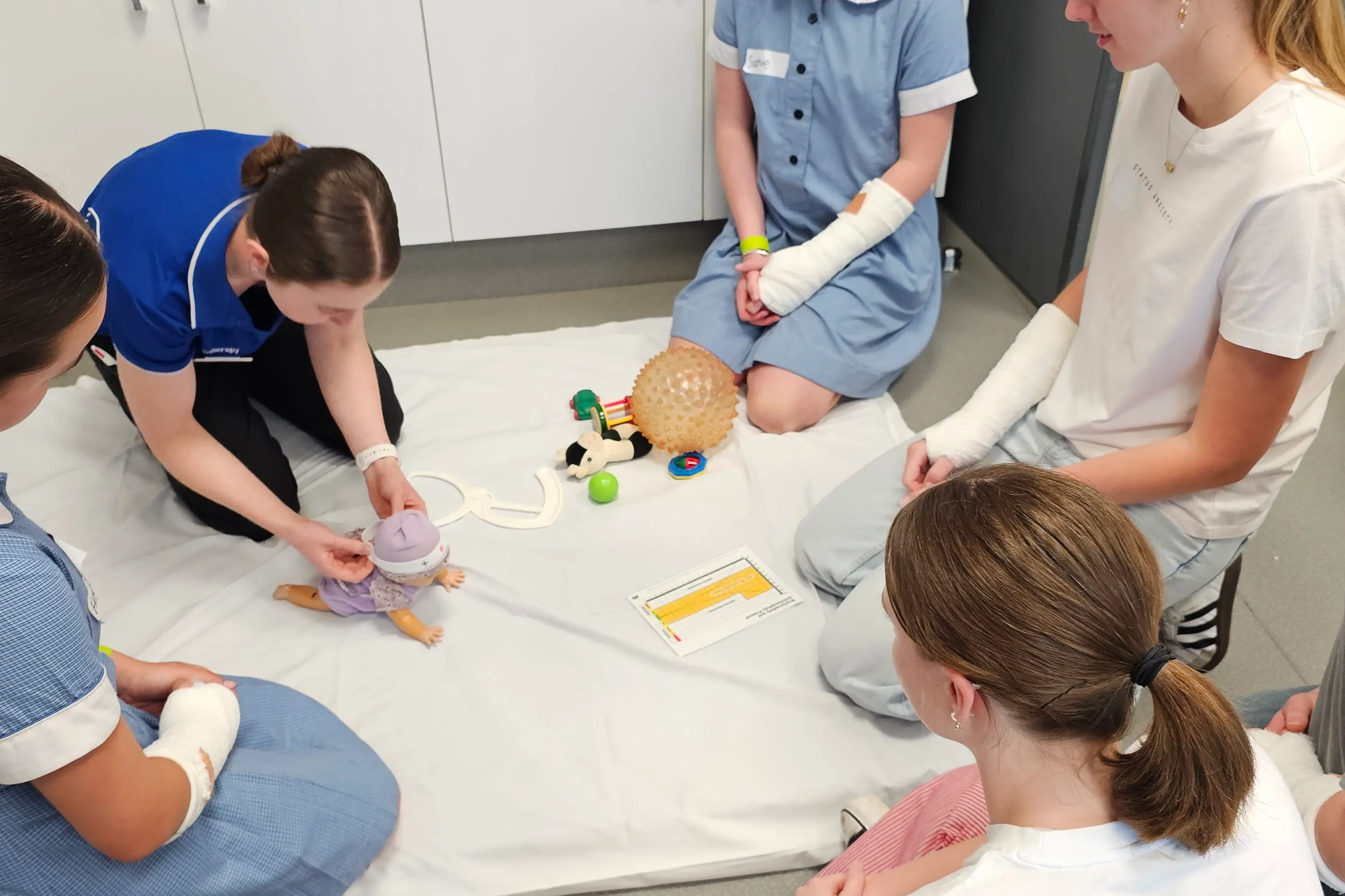 <p>Scrub In gave students the chance to get hands-on and explore a host of health careers in Forbes. PHOTOS: Western NSW LHD</p>\\n