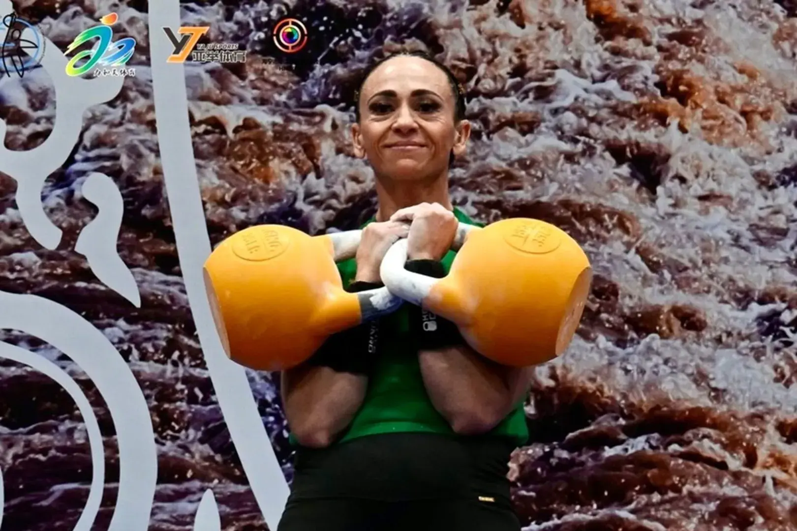 <p>Haylee Redfern lifted two 16kg kettlebells through 84 clean-and-jerk cycles to win gold at the IUKL world championships. </p>\\n