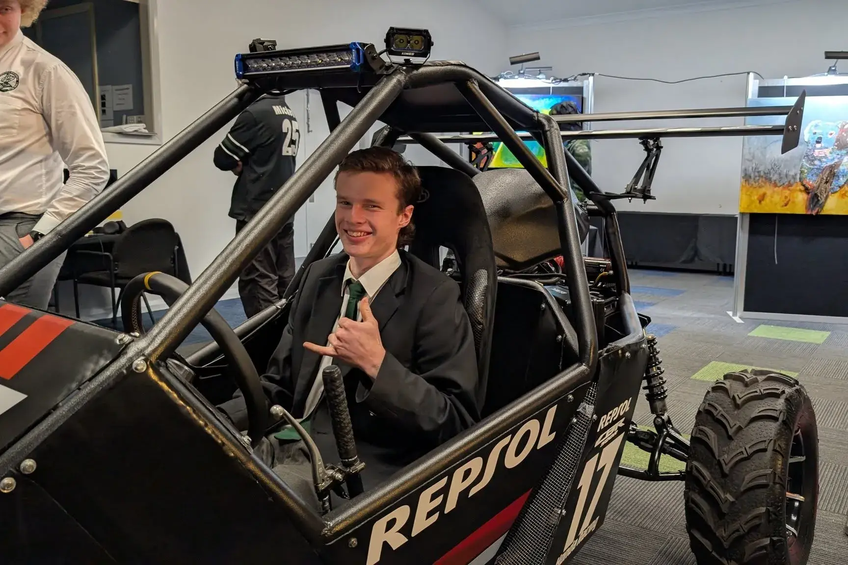 <p>Oliver Mayo\\'s HSC industrial technology - automotive major work involved the construction of a cross kart\\u2013style off-road buggy. PHOTOS: Parkes Christian School</p>\\n