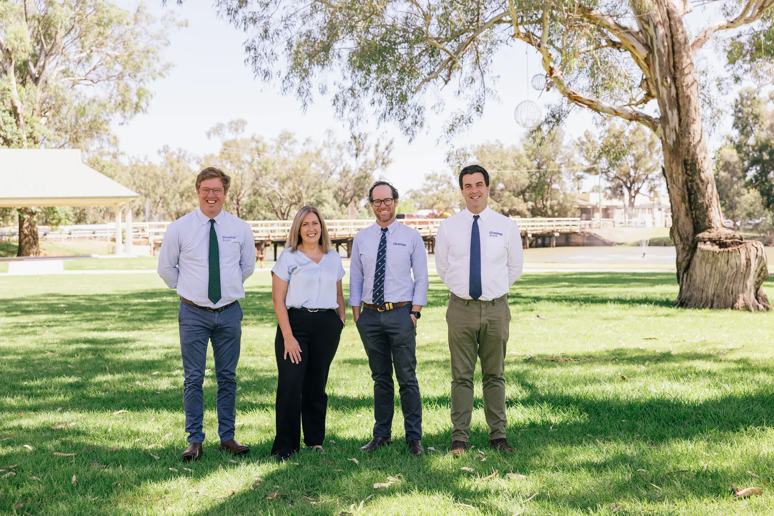 <p>Justin Fleming, Tara Kelly, Chris Ryan and Richard Fleming. PHOTO: Flemings</p>\\n
