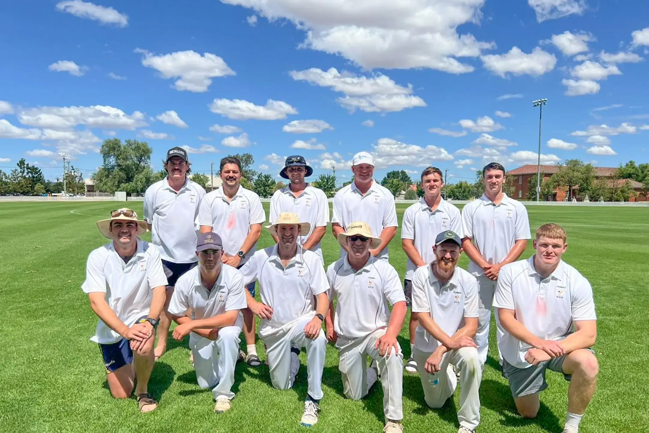 <p>Forbes XI (back) Jordan Wright, Oliver Patterson, Mark Simmonds, Joe Ellison, Henry Hodges, Jonah Little (front) Charlie Mitton, Ben Seyffer, Dan Sweeney (Captain), Frazer Duff, Peter Webb, Harry Leadbitter. PHOTO: Forbes and District Cricket</p>\\n