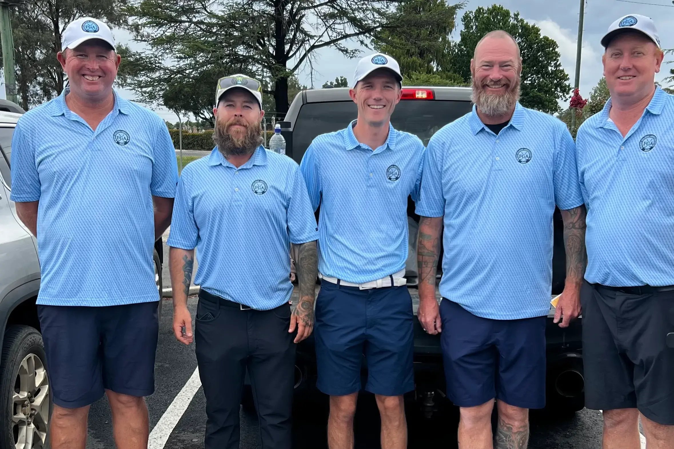 <p>Forbes\\u2019 golfing talents, Steve Betland, Brad Ashton, Caleb Hanrahan, Shane Sallaway and John Betland.</p>\\n