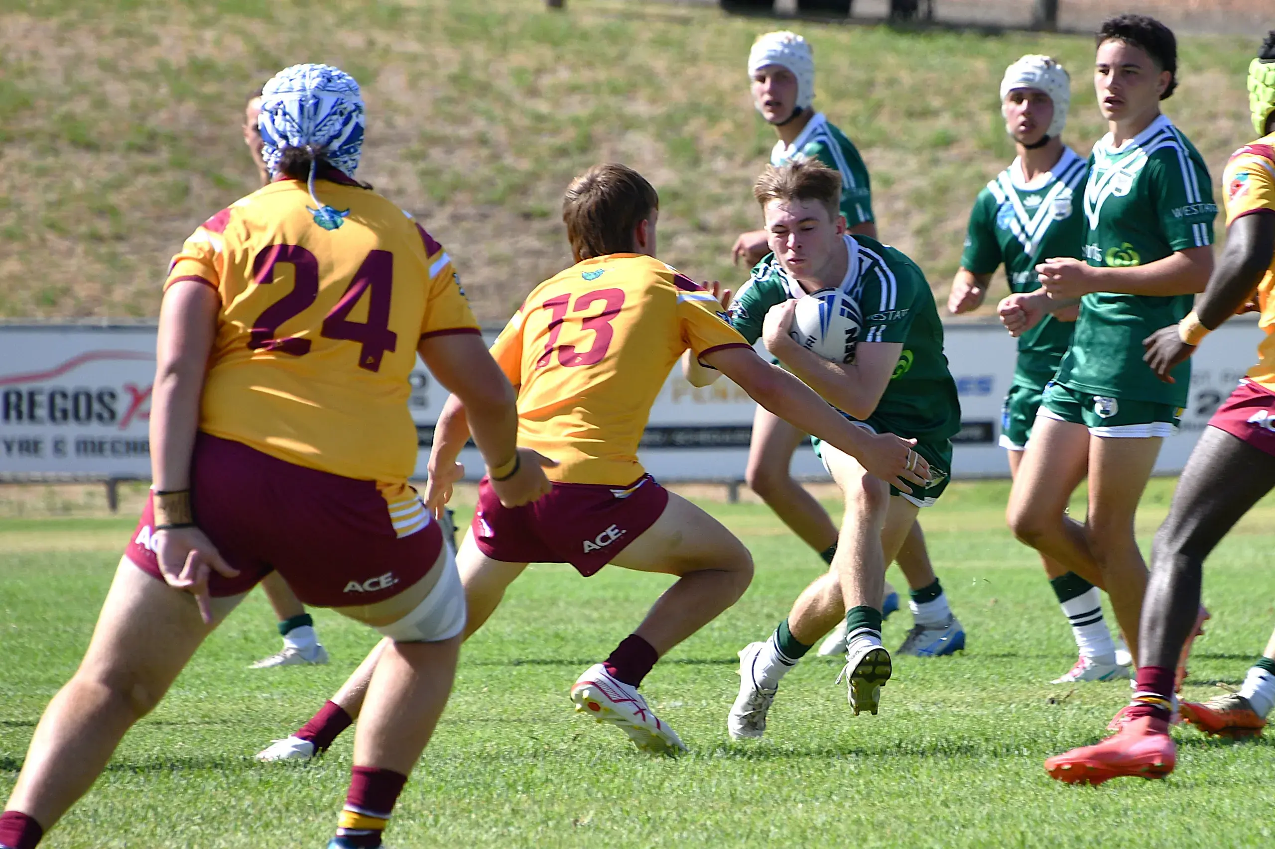 <p>Sam Nicholson for the Western Rams in the Andrew Johns Cup.</p>\\n