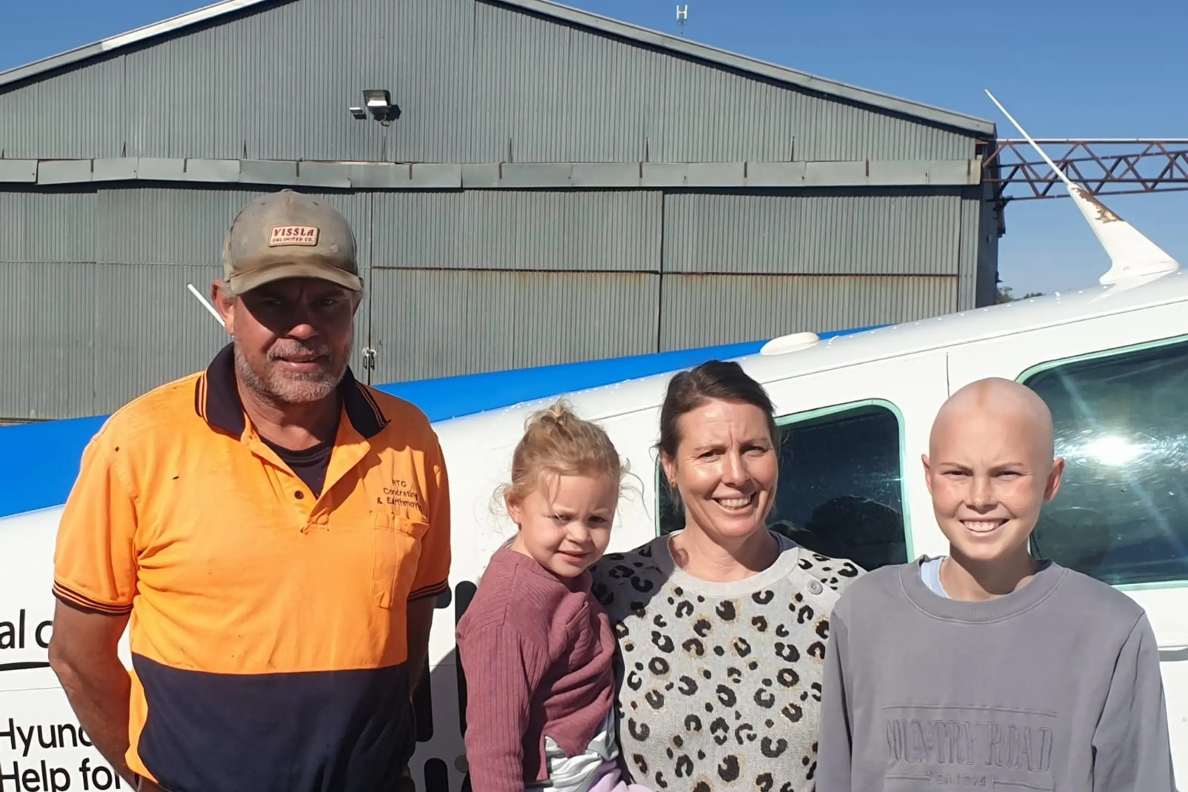<p>Rod and Elsie, Sarah and Maddie Neilsen ready to fly with Little Wings. PHOTO: Little Wings</p>\\n