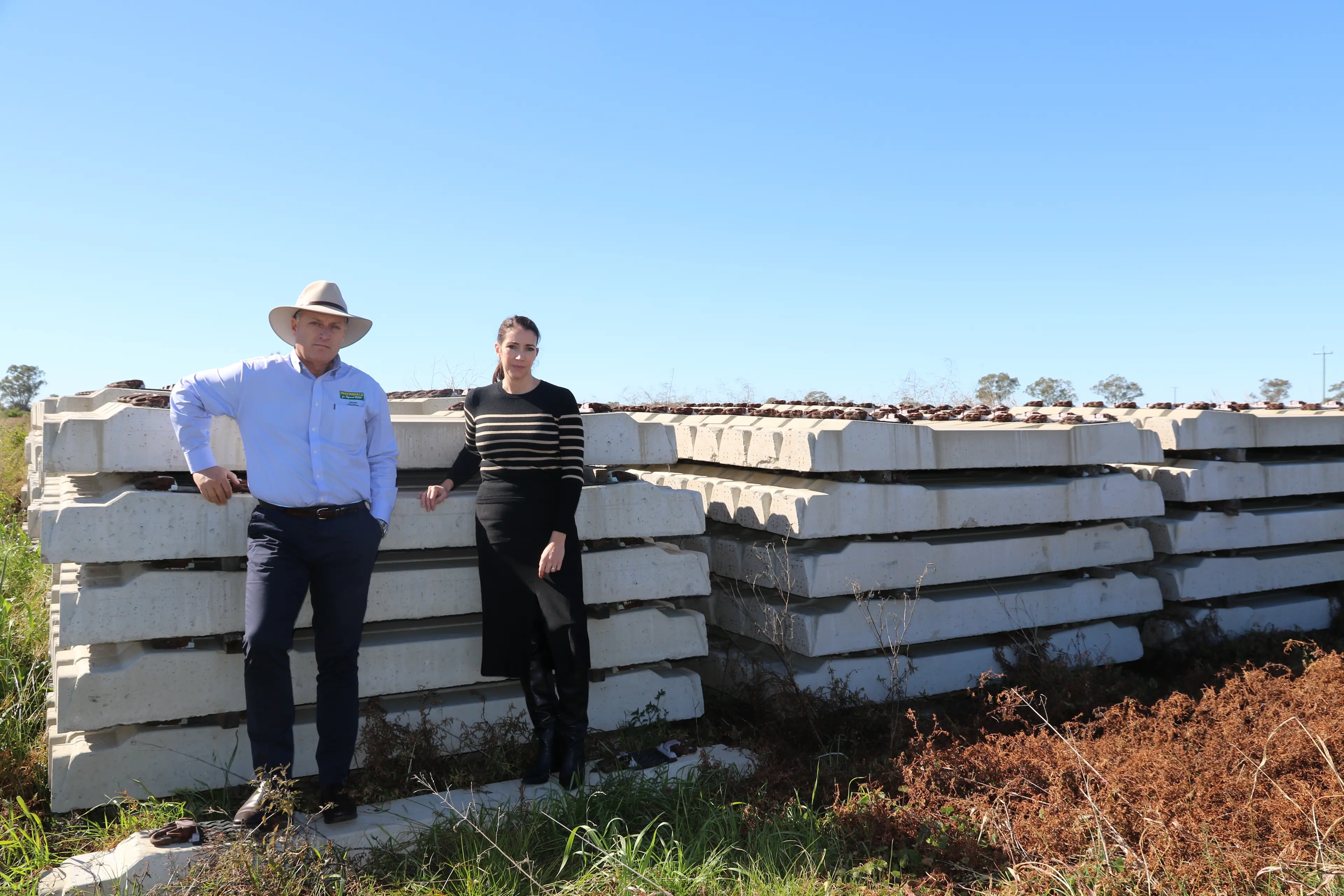 <p>Member for Parkes Mr Jamie Chaffey MP with Moree Plains Shire Council\\u2019s Mayor Cr Susannah Pearse at the to be completed Phase 2 of the Inland Rail Narrabri to North Star. </p>\\n