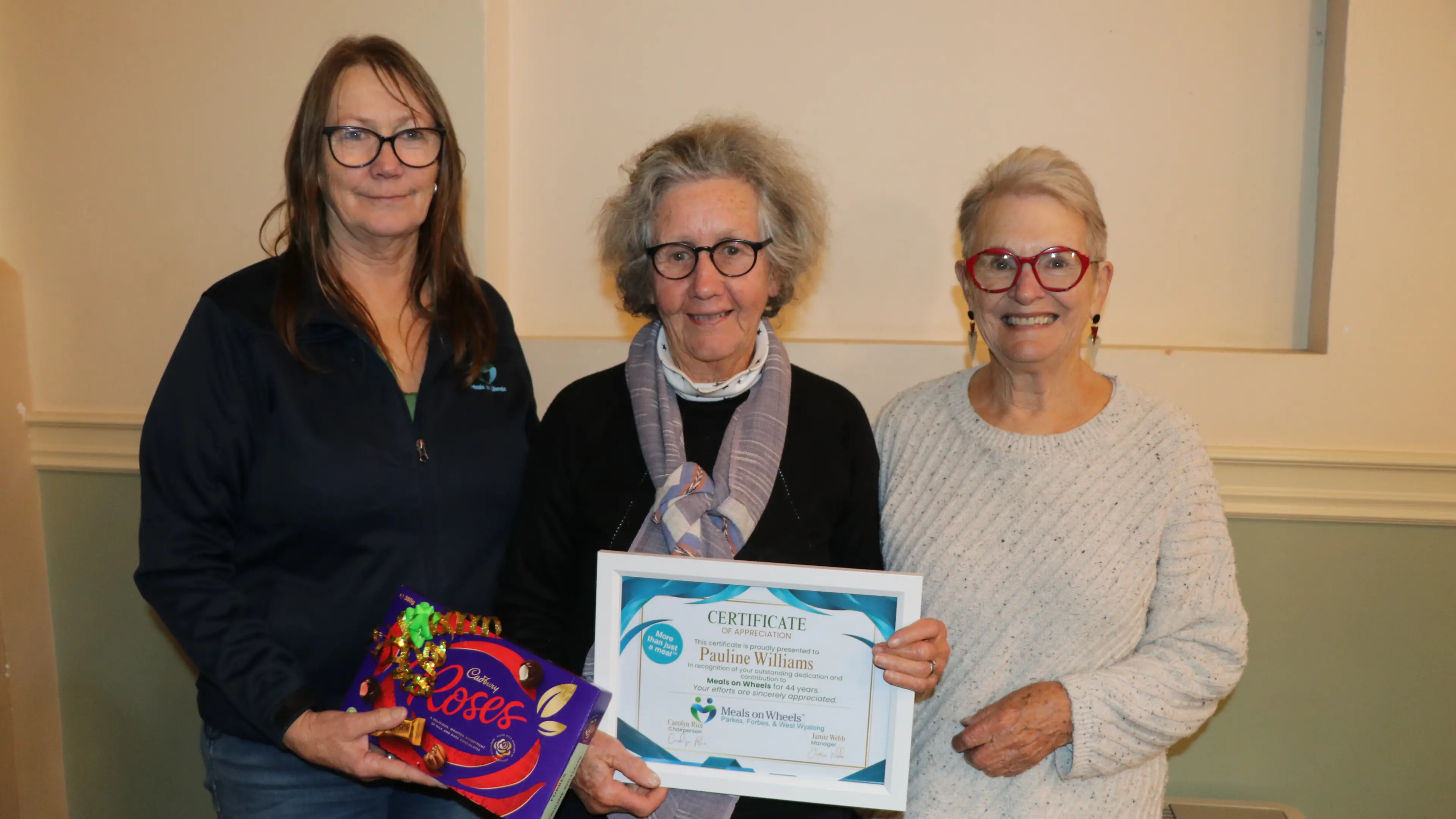 Thank you to our Meals on Wheels volunteers